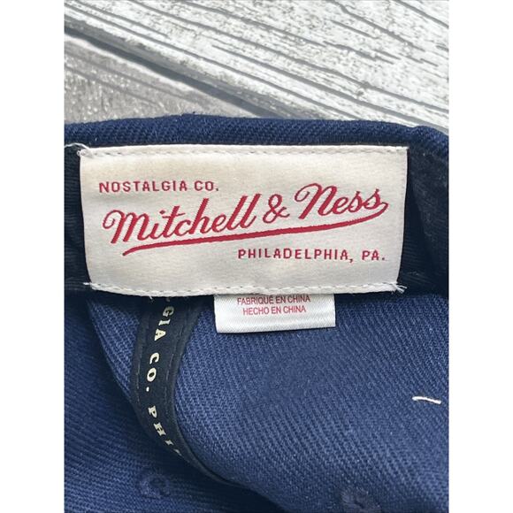 Mitchell & Ness Denver Nuggets NBA Snapback Cap 3D Logo Navy Hat Used. - Picture 5 of 9